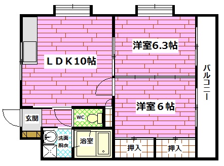 グランドゥール土井の間取り写真