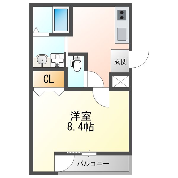 フジパレス塚本駅西I番館の間取り写真