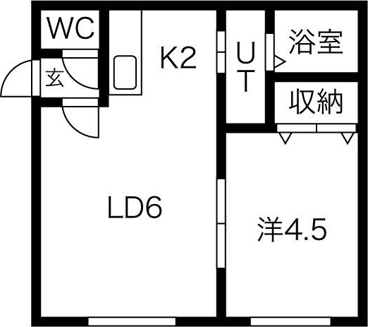 クレセア学園前の間取り写真