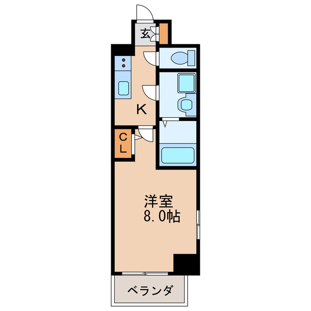 エスリード栄 THE PARKの間取り写真