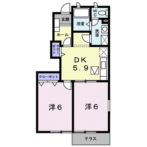 ラシーヌIII弐番館の間取り写真