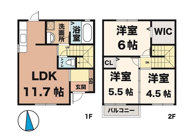 クレサンの間取り写真