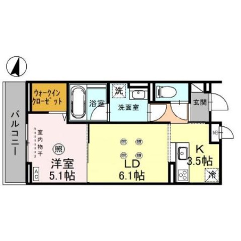 東武東上線 川越駅 徒歩9分 3階建 築3年の間取り写真