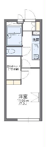 レオパレスリバーサイド天神の間取り写真