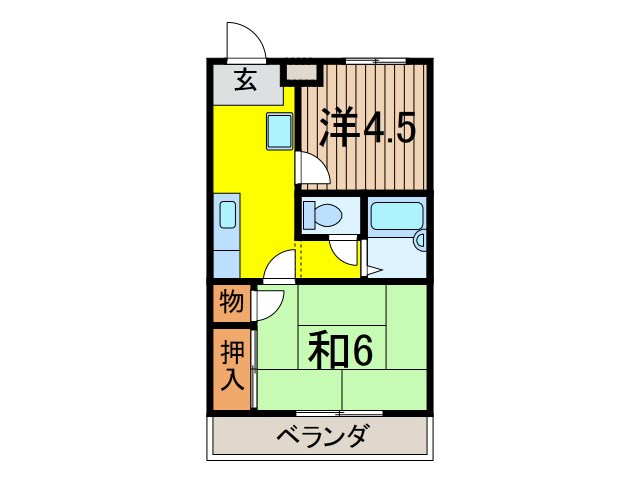 モアナハイツの間取り写真