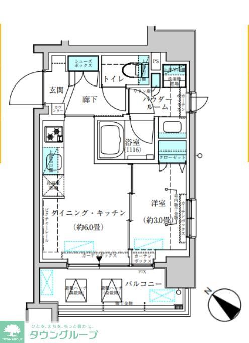 ヴィークブライト月島の間取り写真