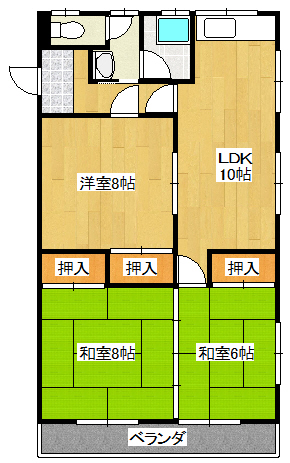 グリンビュー坂上の間取り