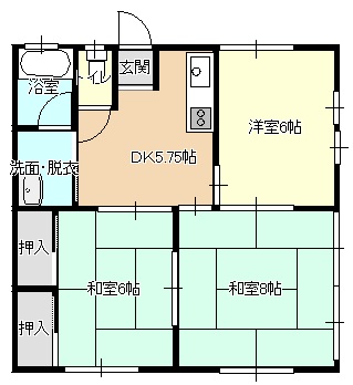 グリーンハイツの間取り