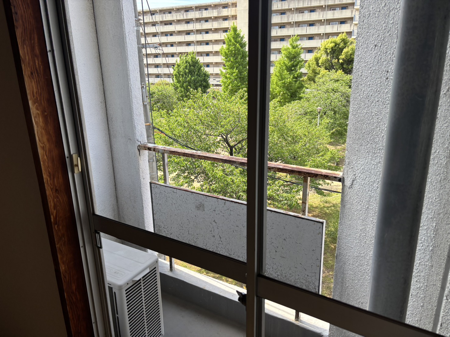 バルコニー　近くに公園があり自然を感じられます！！