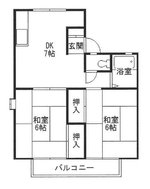 ユニエル香椎　Ｃの間取り