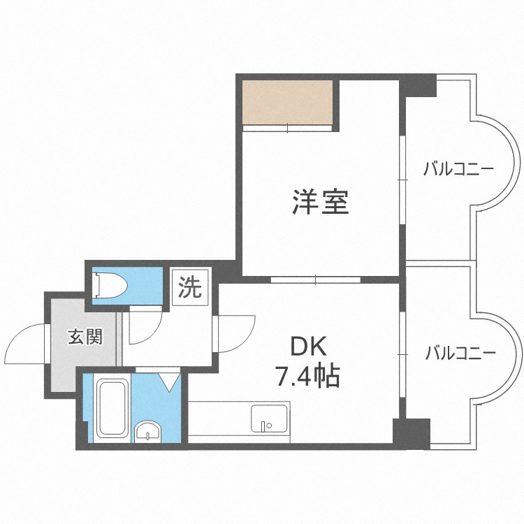 エンドレスリバーサイドの間取り