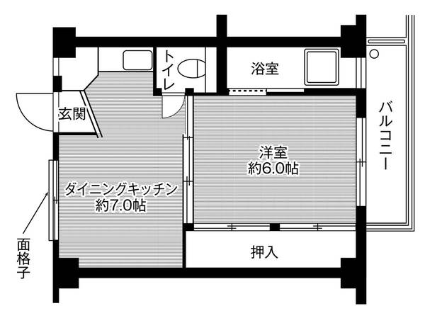 ビレッジハウス関1号棟の間取り