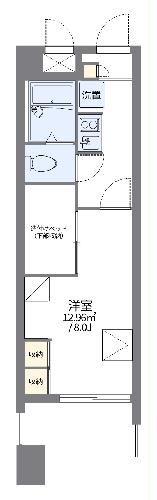 レオパレス国泰寺の間取り