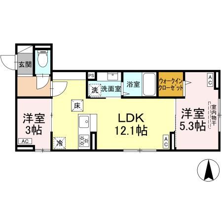 【レクシア千住緑町の間取り】