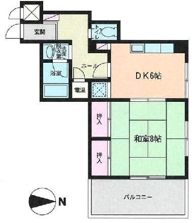 木更津市大和のマンションの間取り