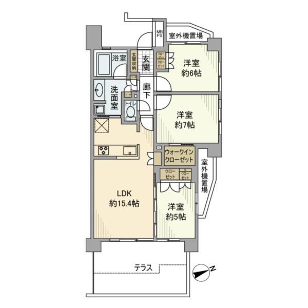 ライオンズ練馬平和台マスタープレイスの間取り