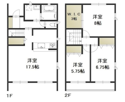 岡山市北区撫川のアパートの間取り