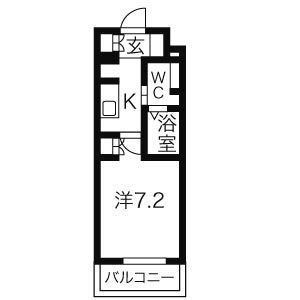 【名古屋市千種区春岡のマンションの間取り】