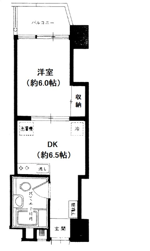 門前仲町東豊エステートの間取り