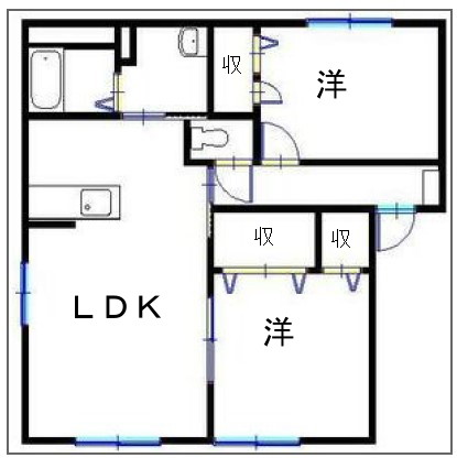 シャーメゾンアナナス（Ａ）の間取り