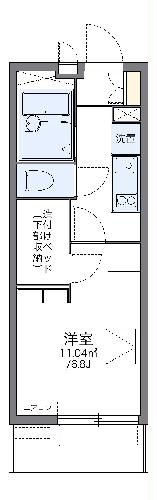 レオパレスモンサンミッシェルの間取り