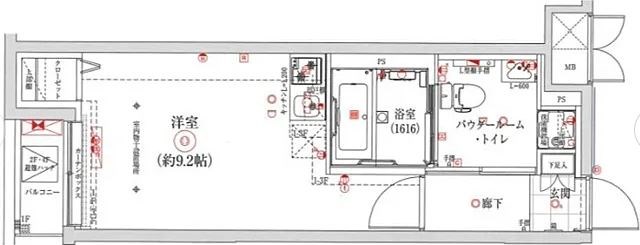 中野区新井のマンションの間取り