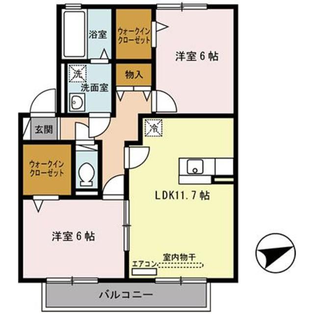 エスペランサA棟の間取り