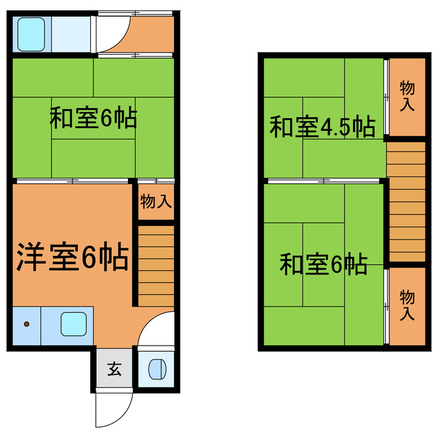 清水アパートの間取り