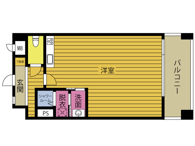 アステリア別府の間取り