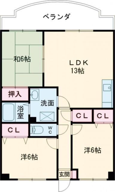 セリーヌ黒髪の間取り