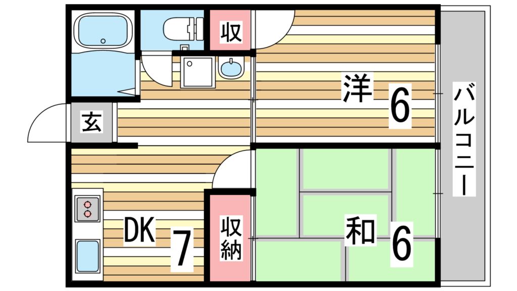 シティハイム高橋C棟の間取り