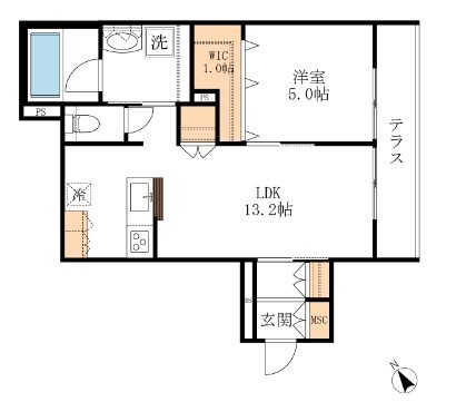 フランメゾン武蔵浦和の間取り