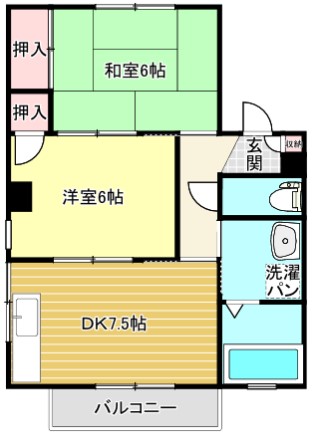 MKハイツ１号館の間取り