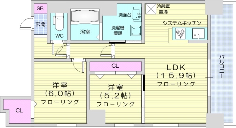 グラン札幌の間取り