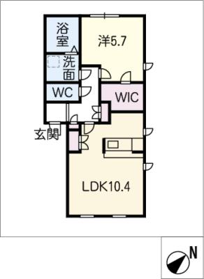 プリマノッツェ西尾参番館の間取り