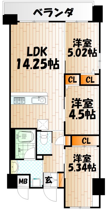 ウイングス門司駅前の間取り