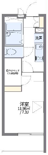 レオパレスメルベーユの間取り