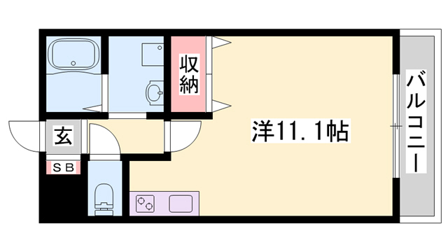 延末アートスカイハイツの間取り