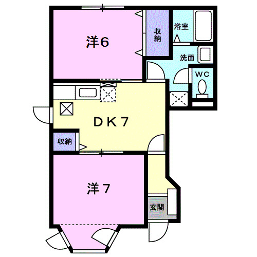 コーポ藤IIの間取り