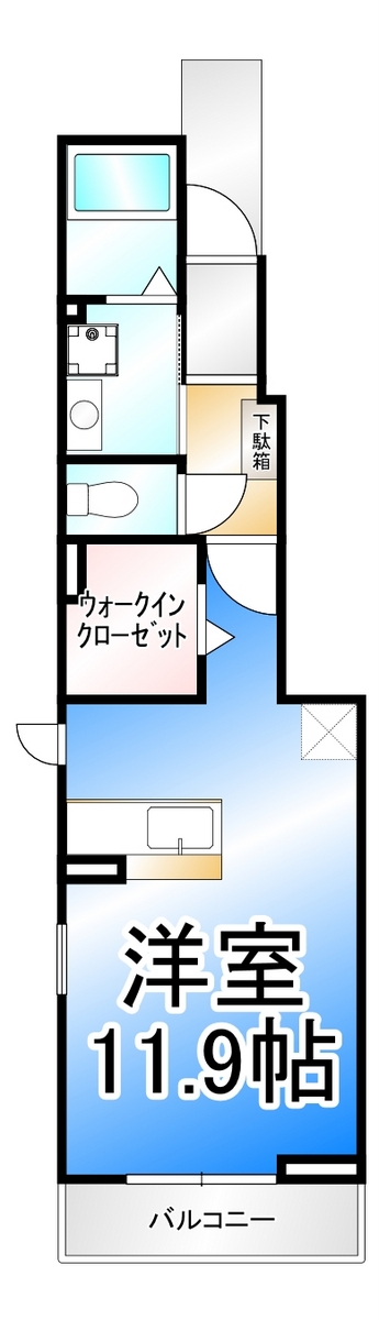 ガーデンハウス朝日山　Fの間取り