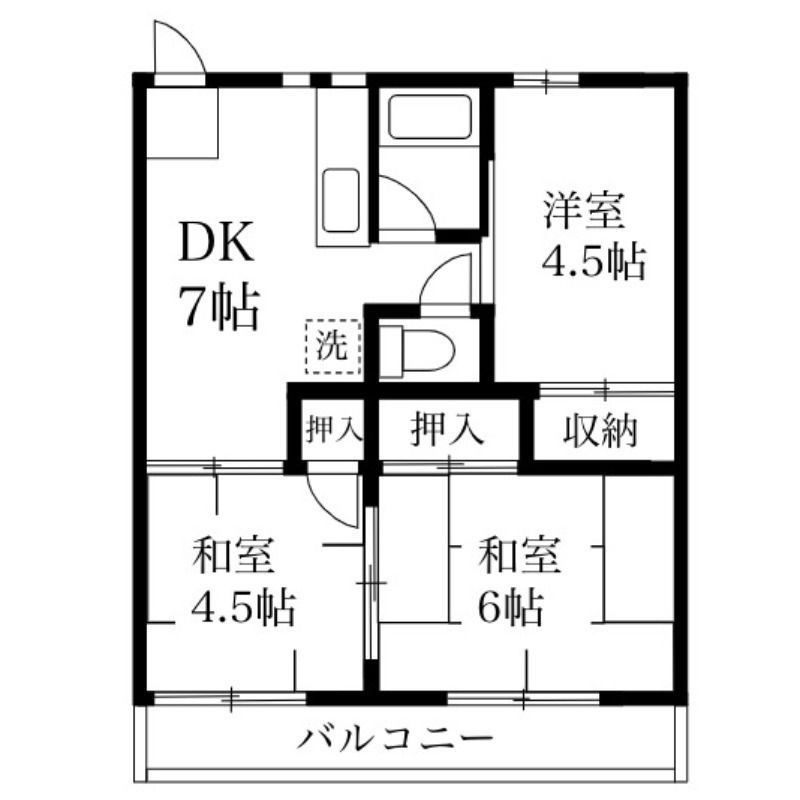 第3グリーンビラの間取り