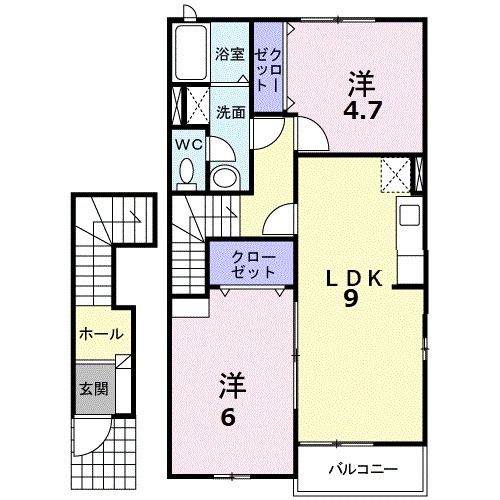 サンブリーズＣの間取り