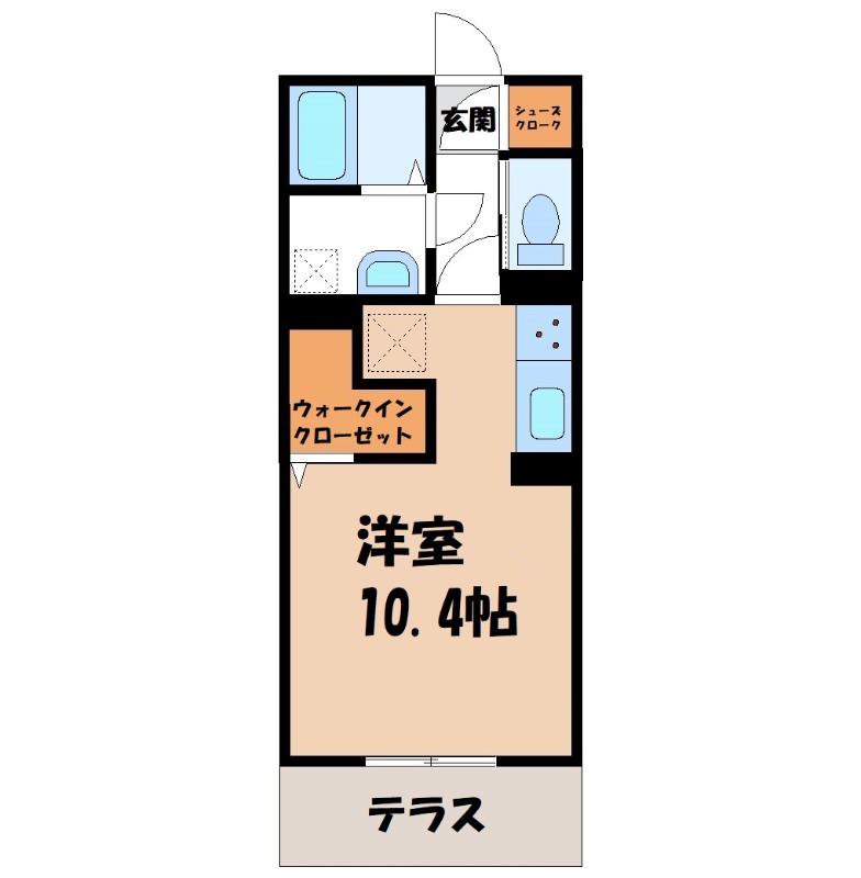 カスタリア Aの間取り