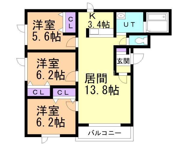 【ビラミカエル６の間取り】