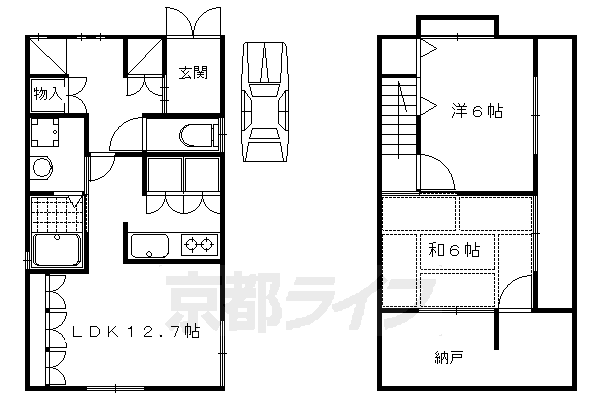 京都市北区上賀茂赤尾町のその他の間取り