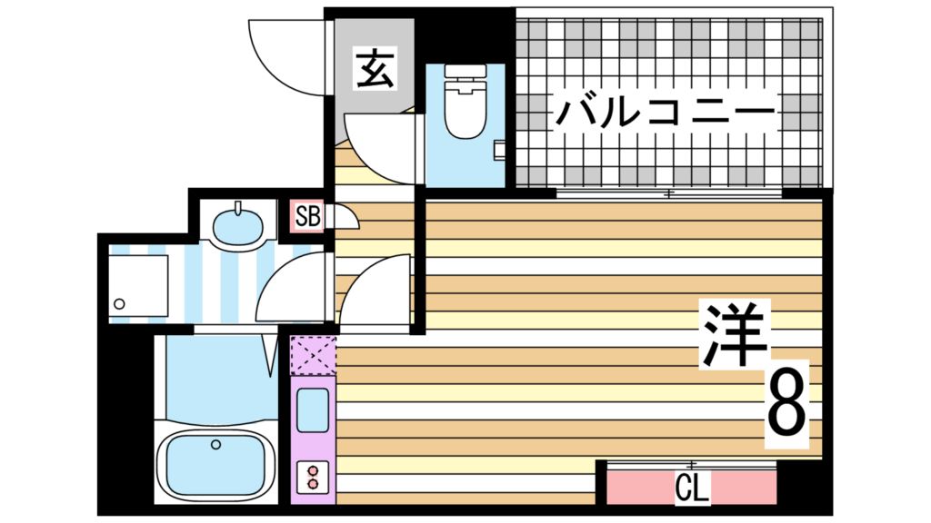 アスヴェル神戸元町IIの間取り