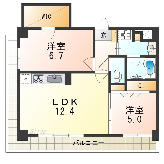 ディアコート新発田の間取り