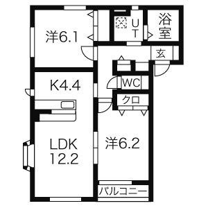 ハピネスパラディの間取り