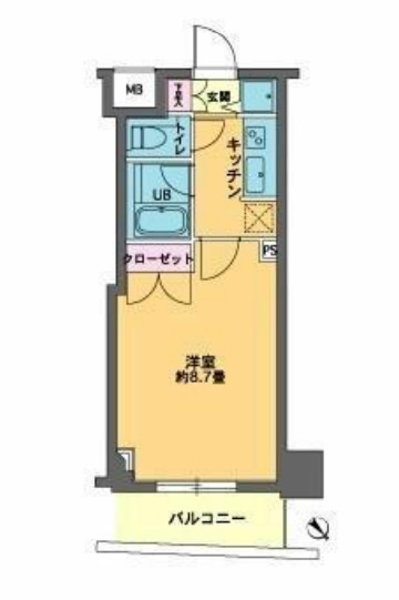 カスタリア東日本橋IIの間取り