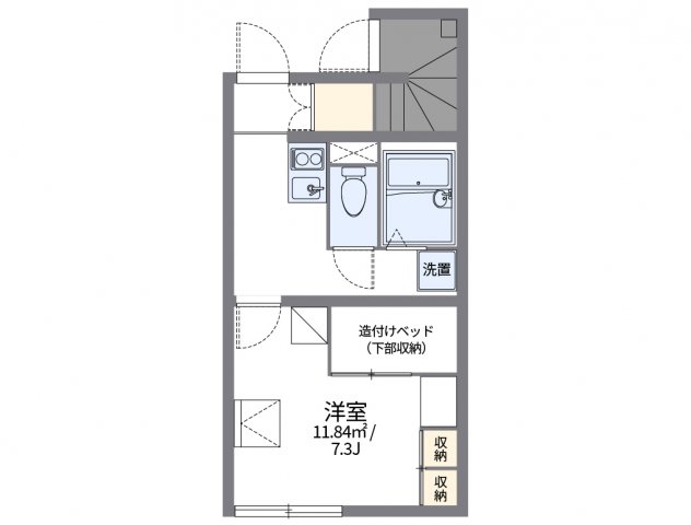 レオパレス松岡Ｃの間取り